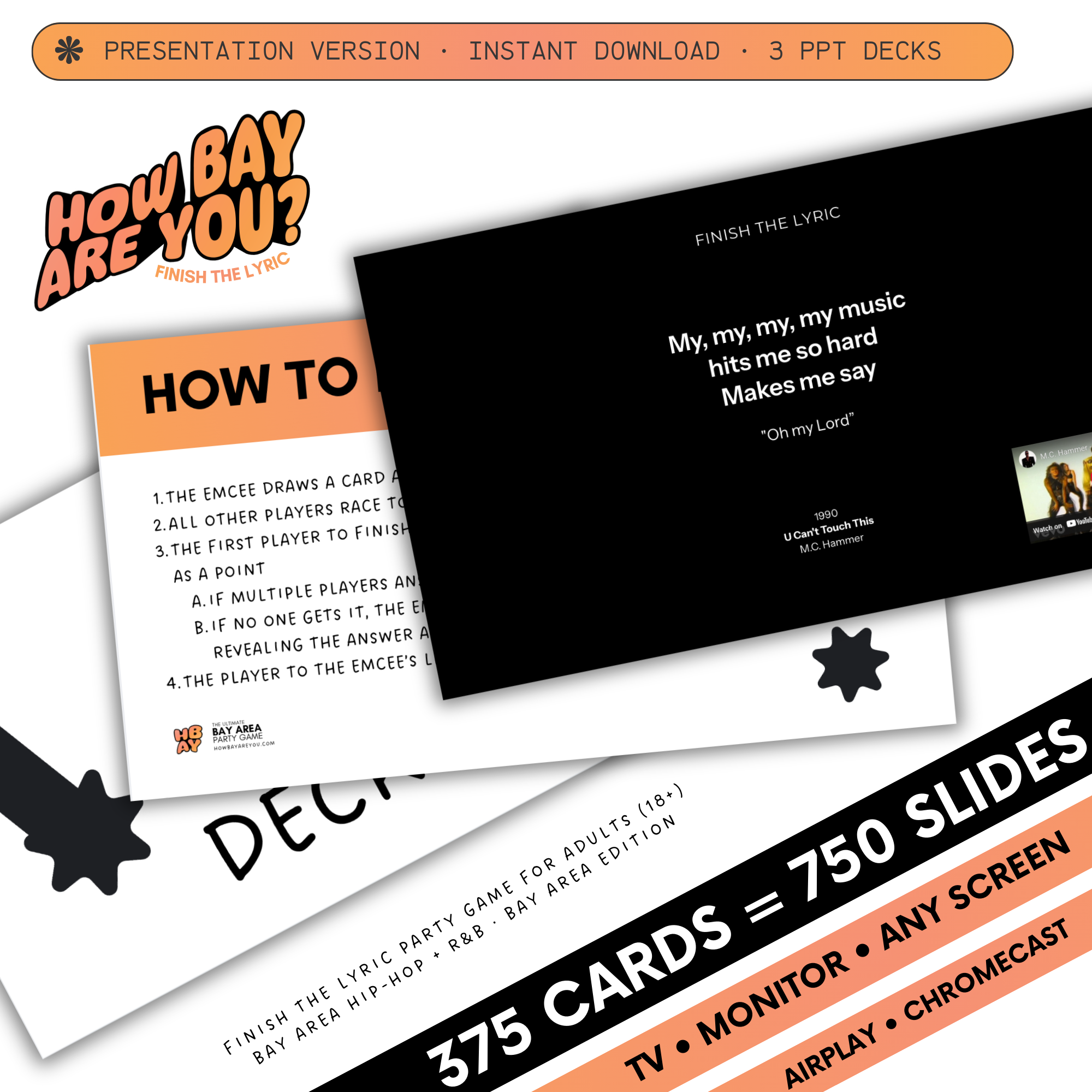 Finish The Lyric (Presentation Edition) — Bay Area Hip Hop & R&B