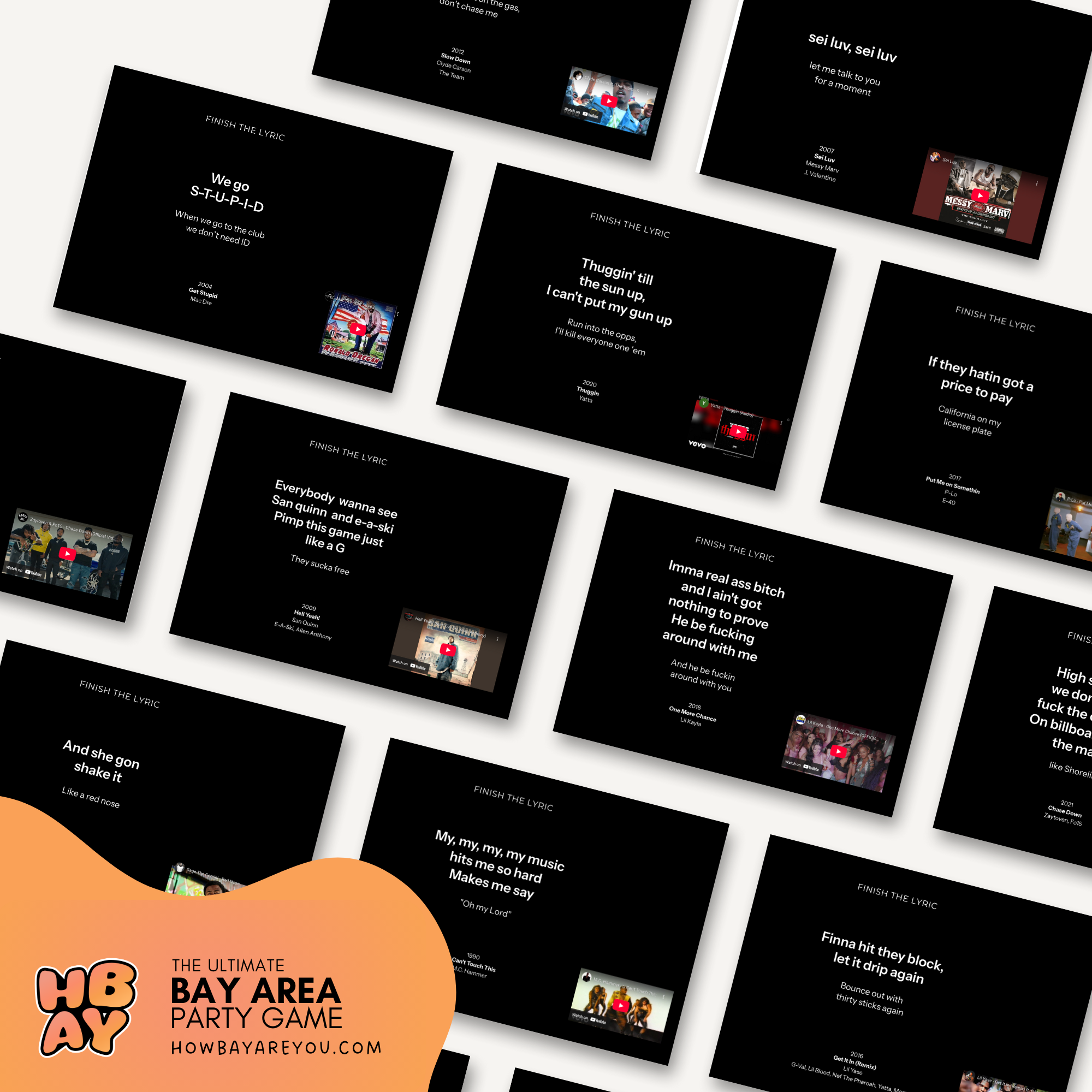 Finish The Lyric (Presentation Edition) — Bay Area Hip Hop & R&B