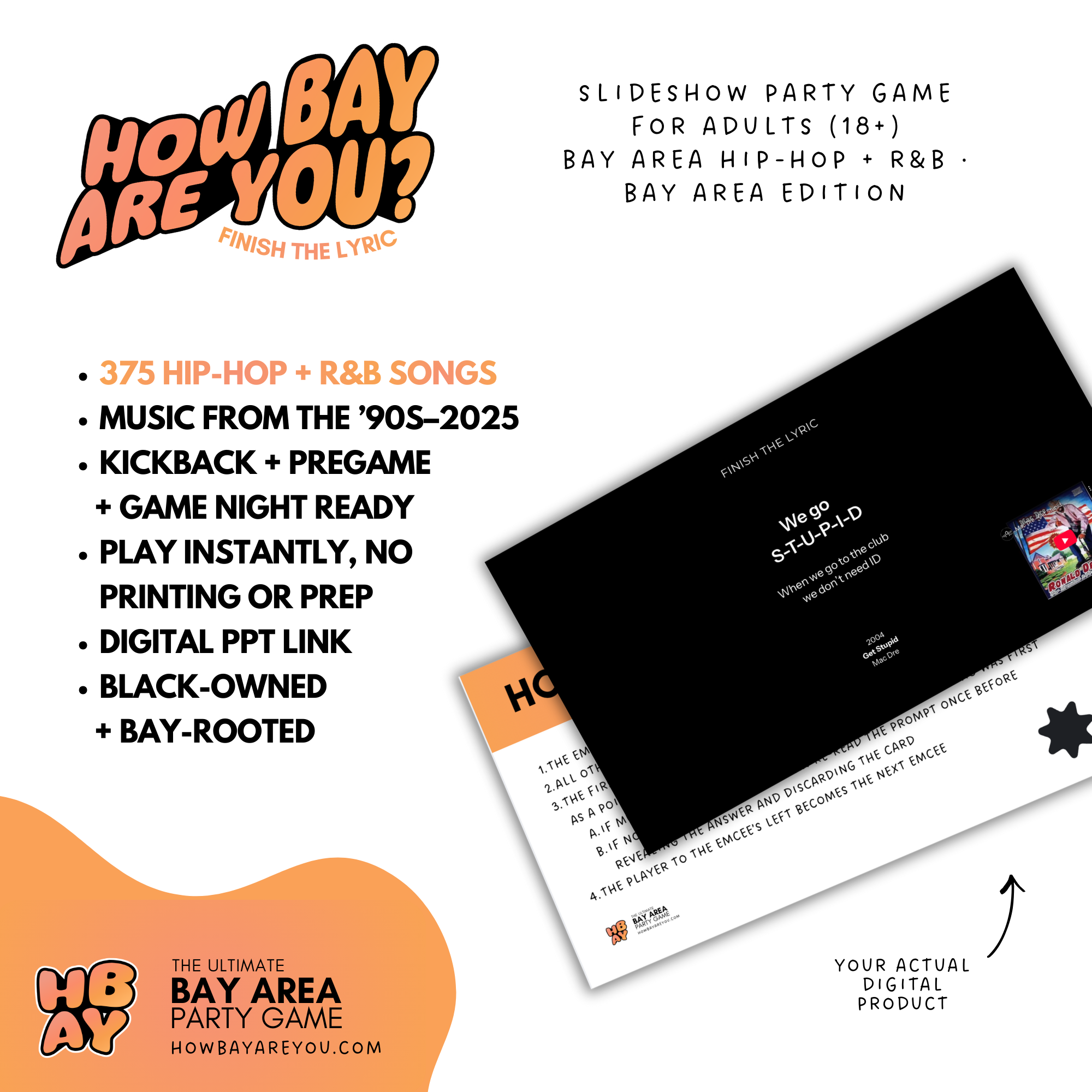 Finish The Lyric (Presentation Edition) — Bay Area Hip Hop & R&B